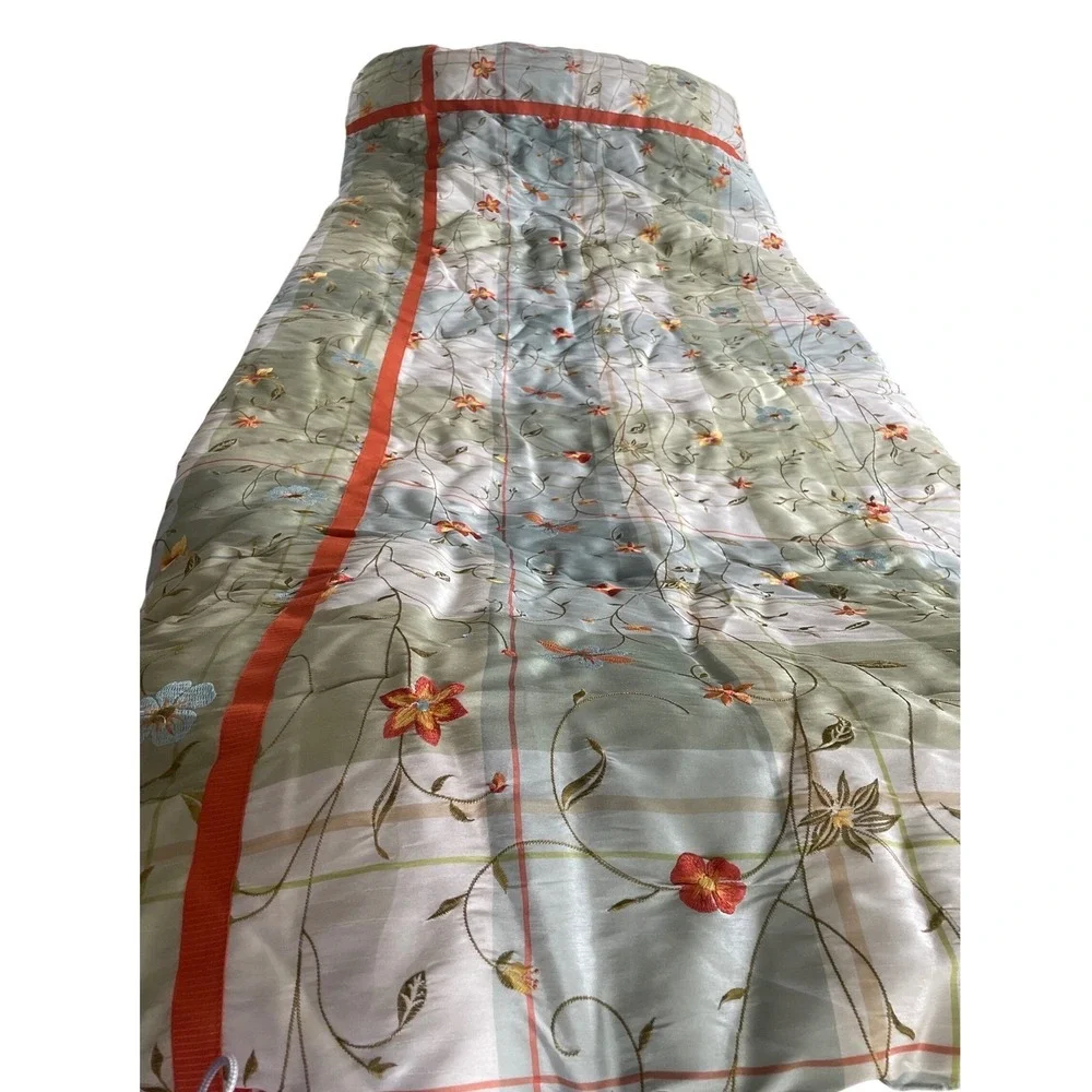 Better Homes and Gardens Posies & Plaid Full Comforter Set Sage Green Floral 4pc